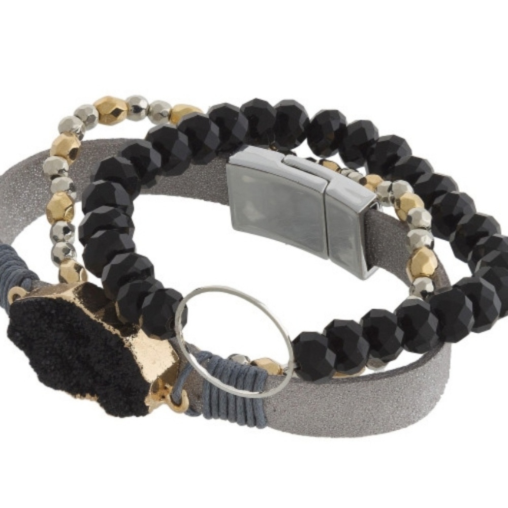 3 Strand Magnetic and Stretch Bracelets